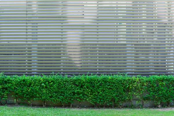 Modern Horizontal Slat Fences